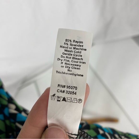 Julienne W Multicolor Patterned Wrap Mini Dress - Picture 8 of 8